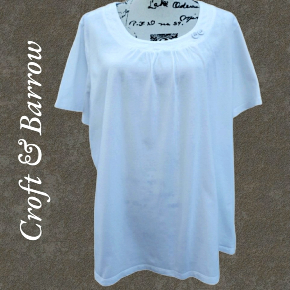 Croft & Barrow White Top